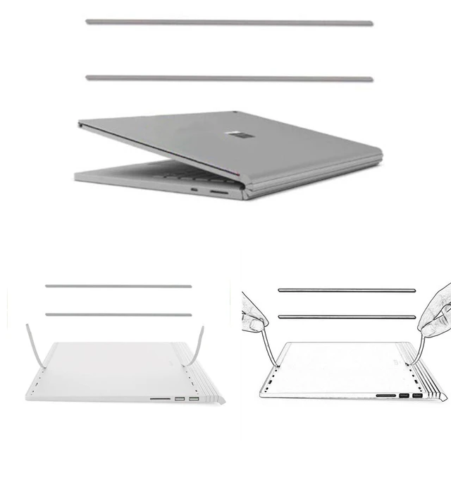 Резиновые носки (полоски) на нижнюю крышку Surface Book 1/2